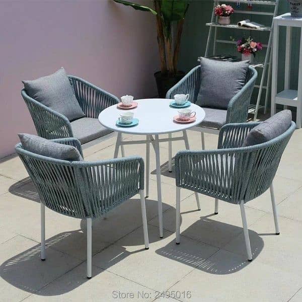 Outdoor rattan dining set 14