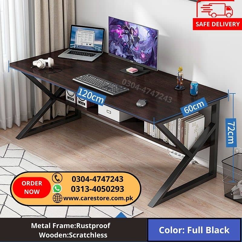 Modern K Shape Computer Table & Study Desk office workstation 1