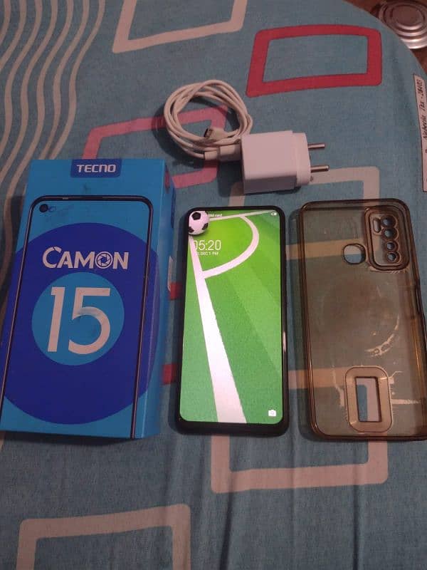 techno camon 15 4/64 all ok complete saman 0