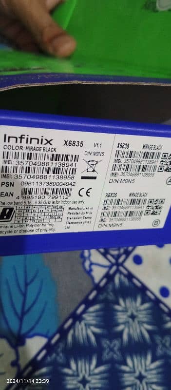 Infinix hot 30 play within warranty all genuine accessories with box 2