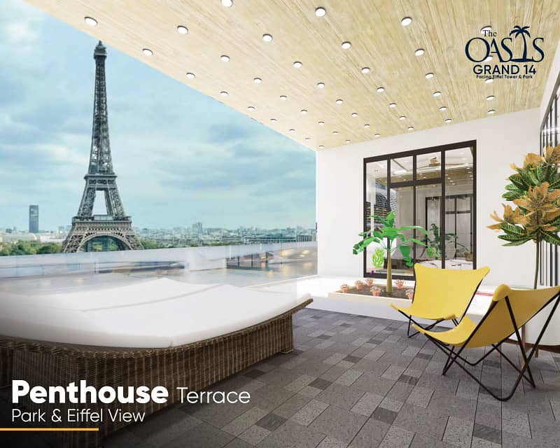 One Bed luxury apartment Facing Eiffle Tower For Sale On Easy instalment plan 13