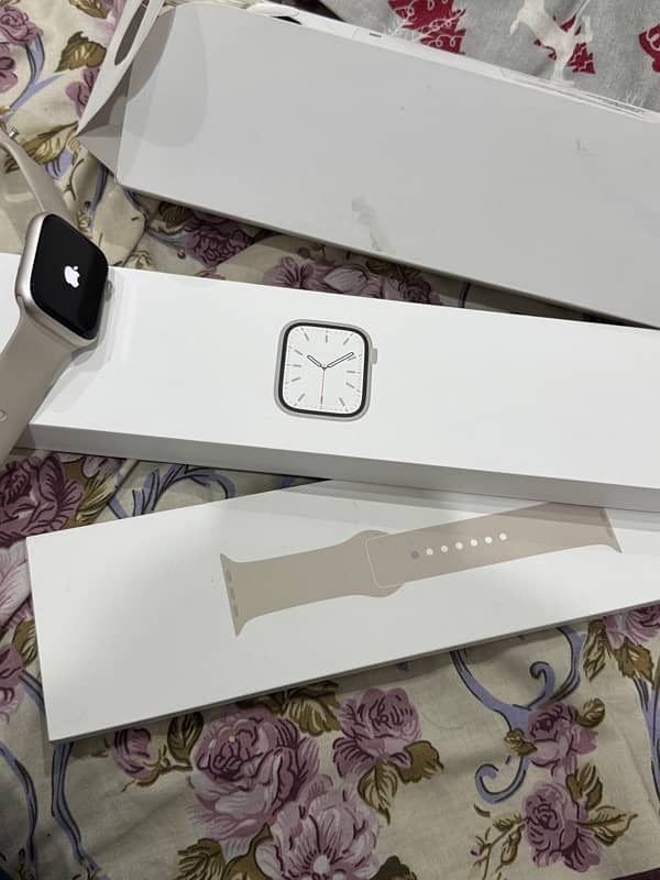 Apple Watch Series 7 starlight 45mm 8