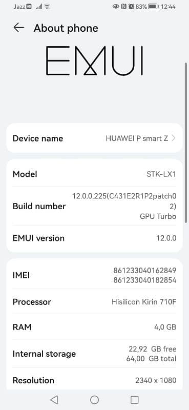 HUAWEI P smart Z - 4GB RAM - 64GB Storage 6