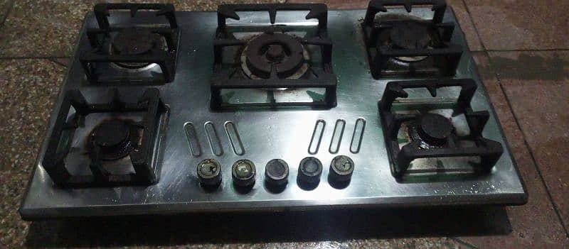 5 burner steen less steel stove for sale 0