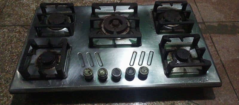 5 burner steen less steel stove for sale 1