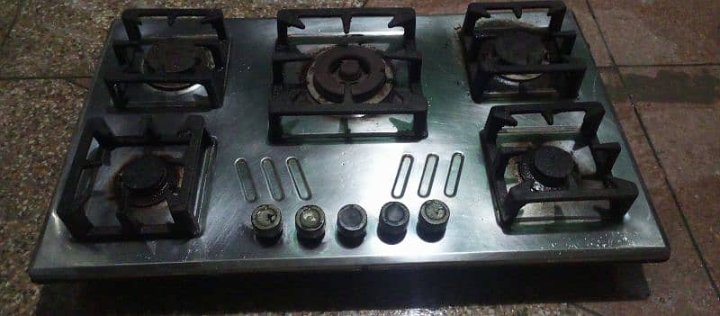 5 burner steen less steel stove for sale 2