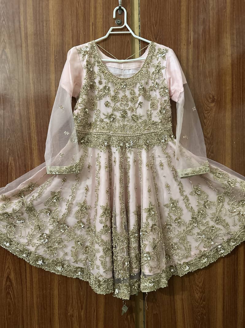 FROCK + SHARARA /ENGAGEMENT /BRIDAL WEAR / PARTY WEAR DRESS 3