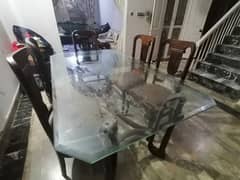 6 chairs dining table