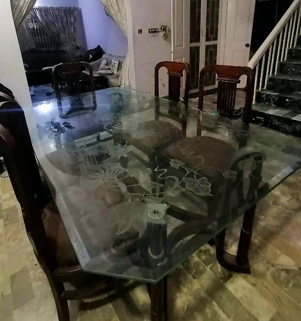 6 chairs dining table 2