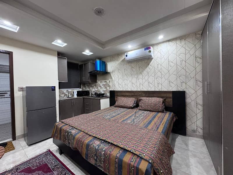 Investor Rate Studio Furnished Apartment Available for Sale in Quaid Block, Bahria Town Lahore. 0