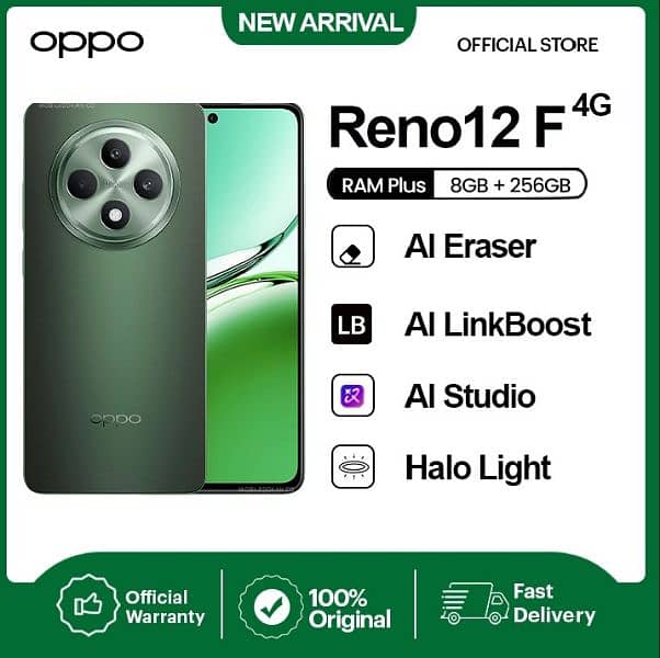 OPPO RENO 12F 4G 8/256 NEW BOX PACK 0