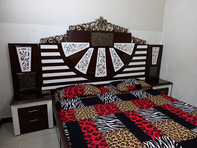 bedroom set 4 piece with mattress urgent sale 19