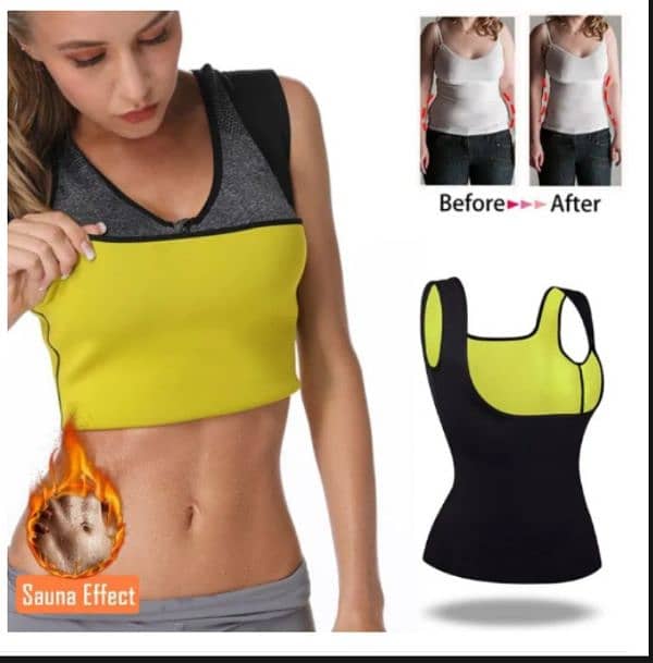 Woman's Body Shapper | Hot Sweat Workout Shirt | Slimming Shirt 0