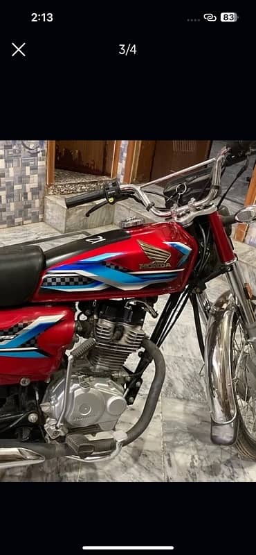 cg 125 brand new bike hn file orr card sath mily ga 2