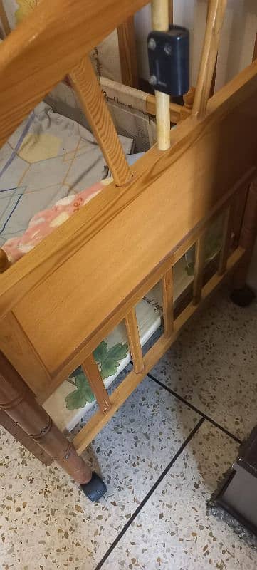 imported wooden baby cot 2