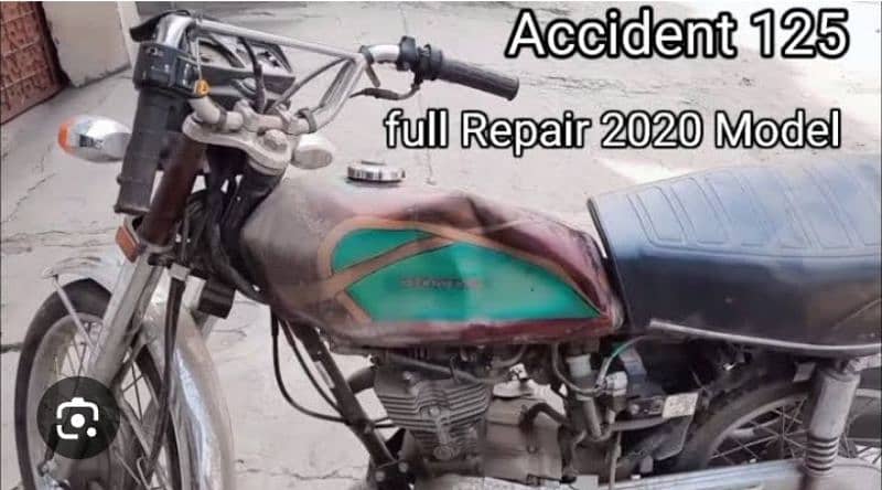 AOA bhi mujhy Honda 125 khasta Hal ya accidental condition ma chahiya 1