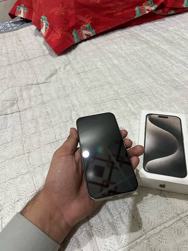 I PHONE 15 PRO 128 GB PTA APPROVED DUAL SIM 99 HEALTH 190 CYCLE COUNT 1