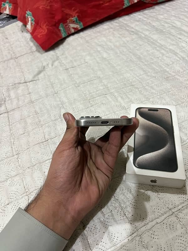 I PHONE 15 PRO 128 GB PTA APPROVED DUAL SIM 99 HEALTH 190 CYCLE COUNT 3