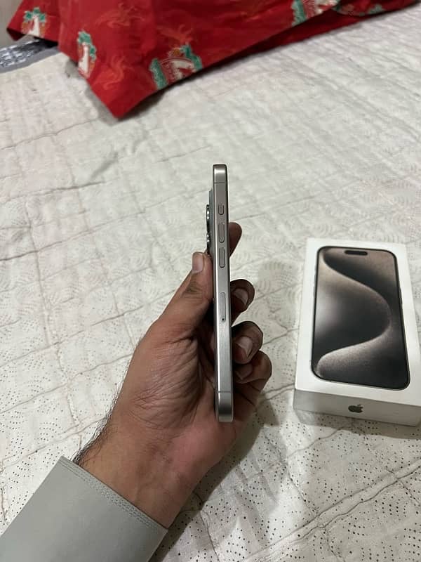 I PHONE 15 PRO 128 GB PTA APPROVED DUAL SIM 99 HEALTH 190 CYCLE COUNT 4