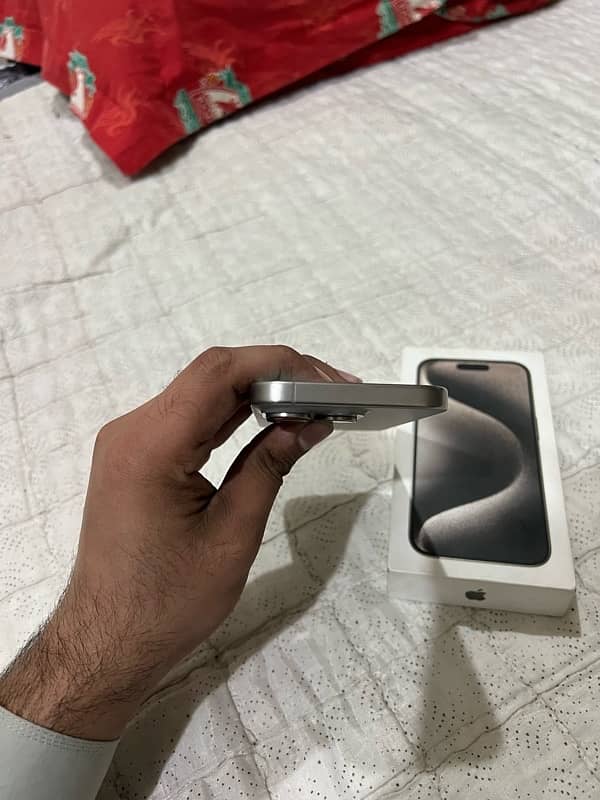 I PHONE 15 PRO 128 GB PTA APPROVED DUAL SIM 99 HEALTH 190 CYCLE COUNT 5