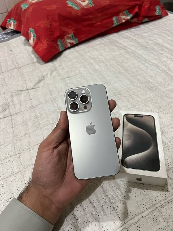 I PHONE 15 PRO 128 GB PTA APPROVED DUAL SIM 99 HEALTH 190 CYCLE COUNT 6