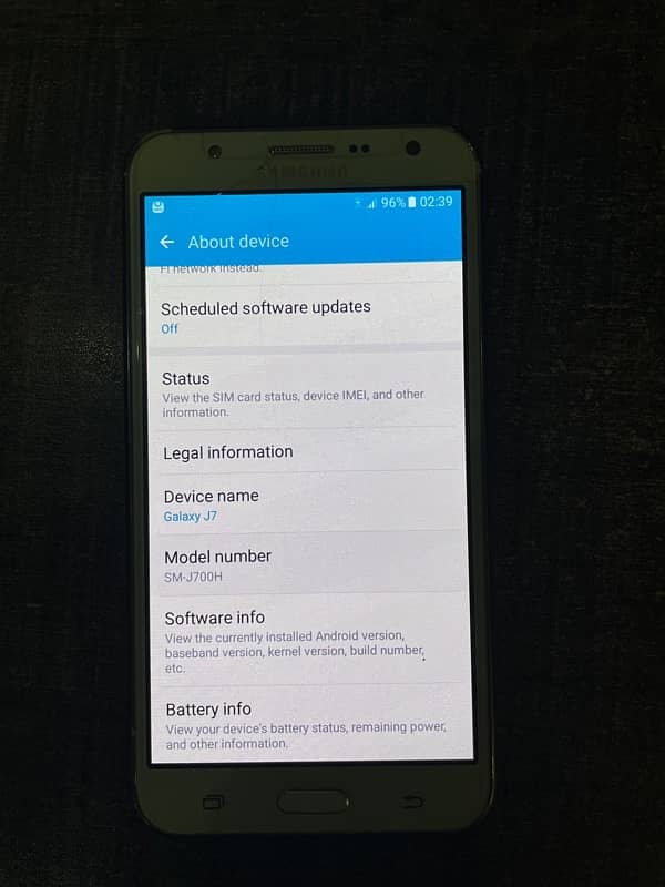 Samsung J7  Dual sim PTA Approved Glass Cracked 4