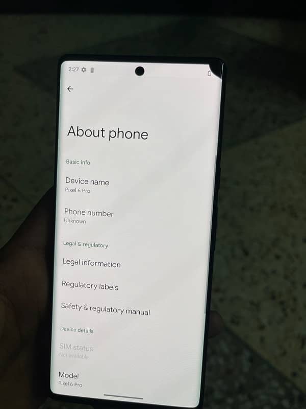 Google Pixel 6 Pro Pta Approved 12Gb Ram 128Gb Rom Minor Dot 6