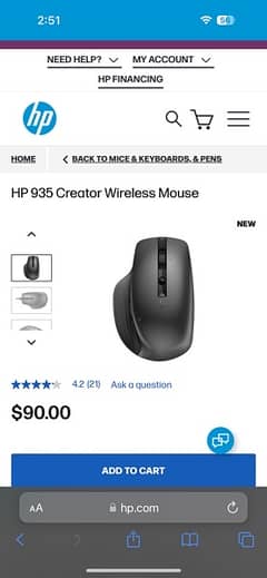 HP Creator Wireless Mouse