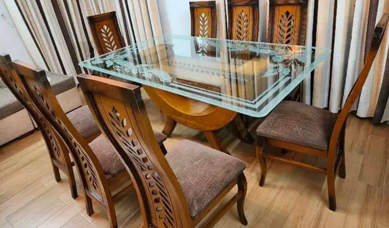 shesham wood Dining table with Eight chair 2