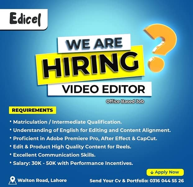 video editor required 0