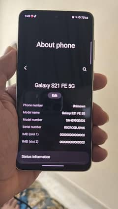 Samsung S21Fe Demo unlocked Unit