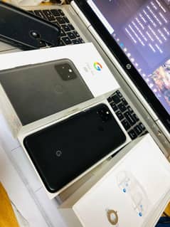 Google pixel 4a (5g) with box  only few days used condition 10/450010