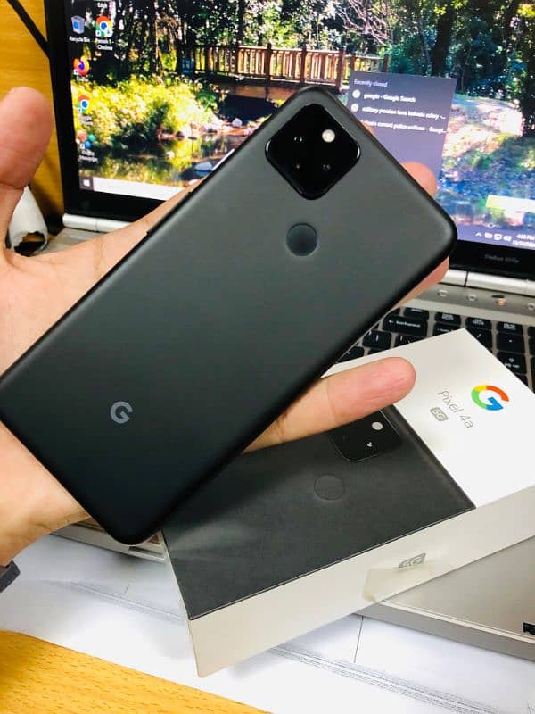 Google pixel 4a (5g) with box  only few days used condition 10/450010 4