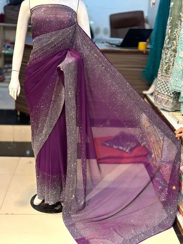 Korean stone saree 0