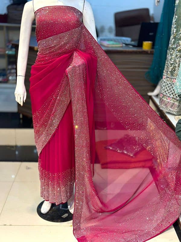 Korean stone saree 1