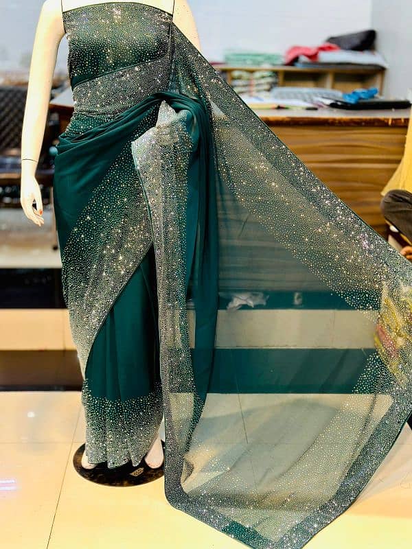 Korean stone saree 4