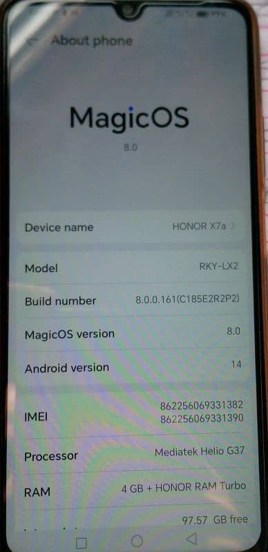 brand new honor x7a good working mobile phone 1