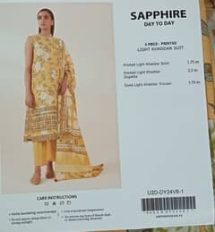 sapphire khaddar collection 3 pies