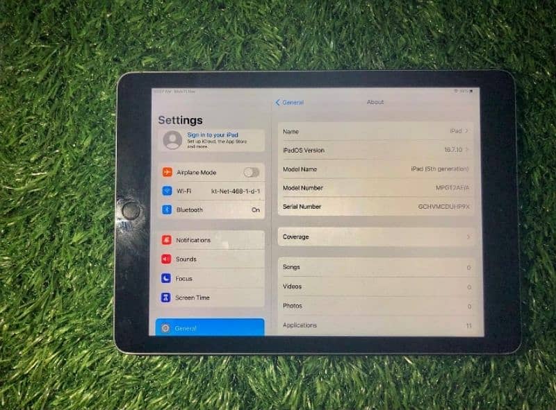 Apple iPad 5th generation latest version 16.7. 10 Whatsapp(03274117805) 1