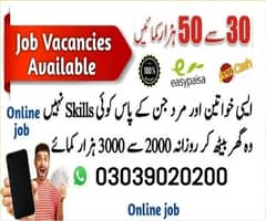 online Work/Part time-Full time Jobs/  for boys and girls