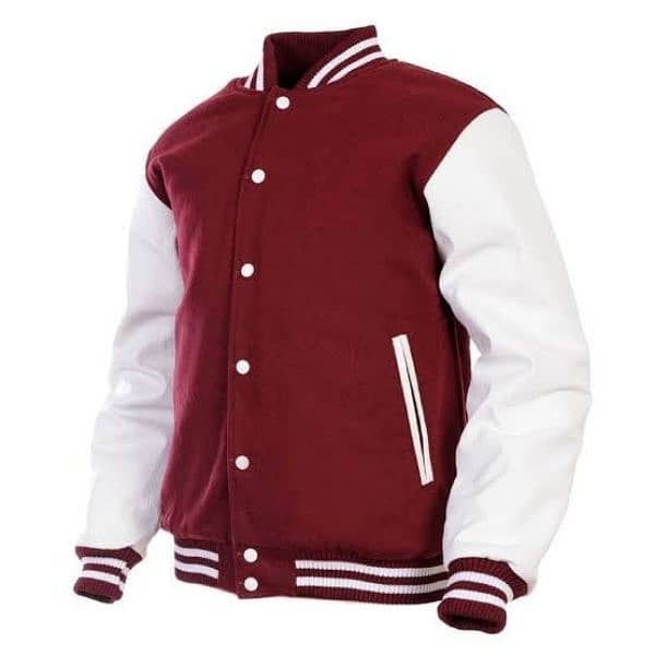 Men’s Wool Blend Varsity Baseball Letterman Jacket  Limited Offer 2