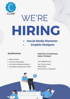 Social Media Marketing Executive & Graphic Designer Required