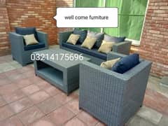 OUTDOOR GARDEN RATTAN UPVC FURNITURE SOFA SET CHAIRS TABLE SAWING