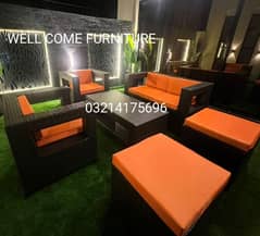 OUTDOOR GARDEN RATTAN UPVC FURNITURE SOFA SET CHAIRS TABLE UMBRELLA