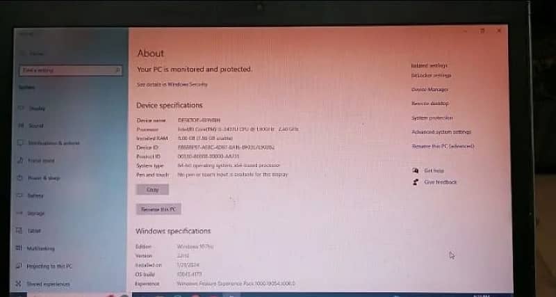 Core i5 3rd Gen 8GB Ram 2.4 GHz Laptop 1