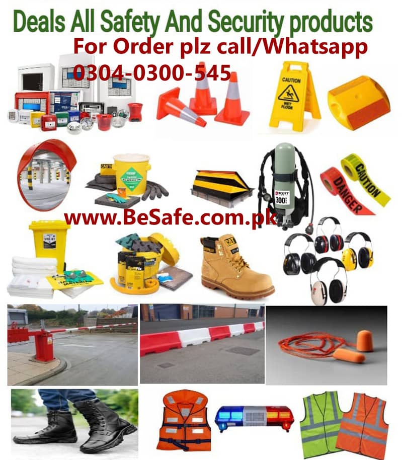 Safety signs, Fire Extinguisher, Road Barrier, Cone, Safety Training 5