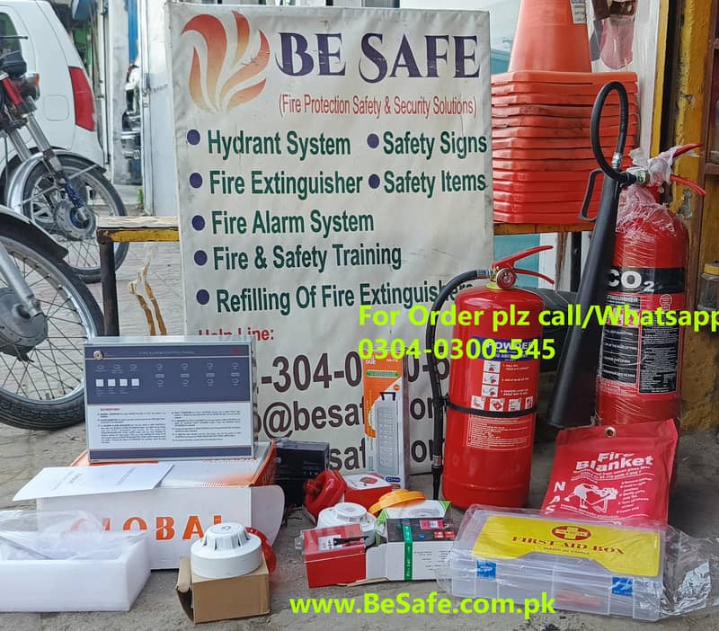 Safety signs, Fire Extinguisher, Road Barrier, Cone, Safety Training 19