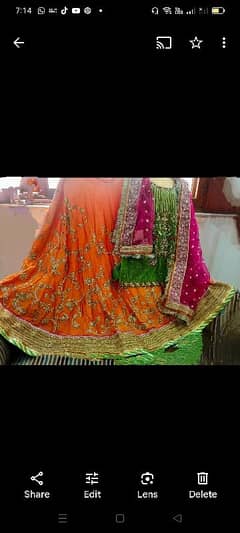 Designer-made Mehndi and Nikah Dress