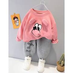 2Pcs Girls printed tracksuit