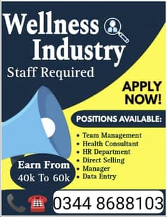 Career opportunities for Wellness industry